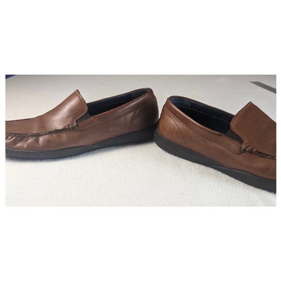 Cole Haan Grand.Os Burnished Tan Leather Loafer Cognac Brown Size 11M Career - Picture 3 of 6